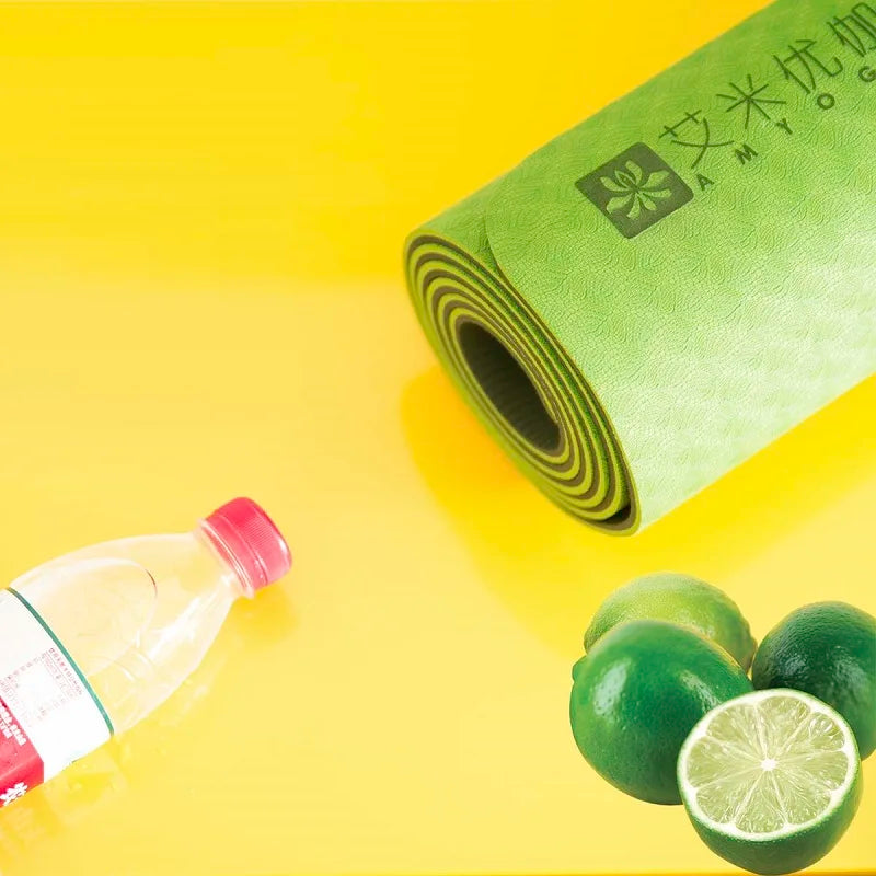TPE Non-Slip Yoga Mat 6 mm – Lightweight Fitness Pad