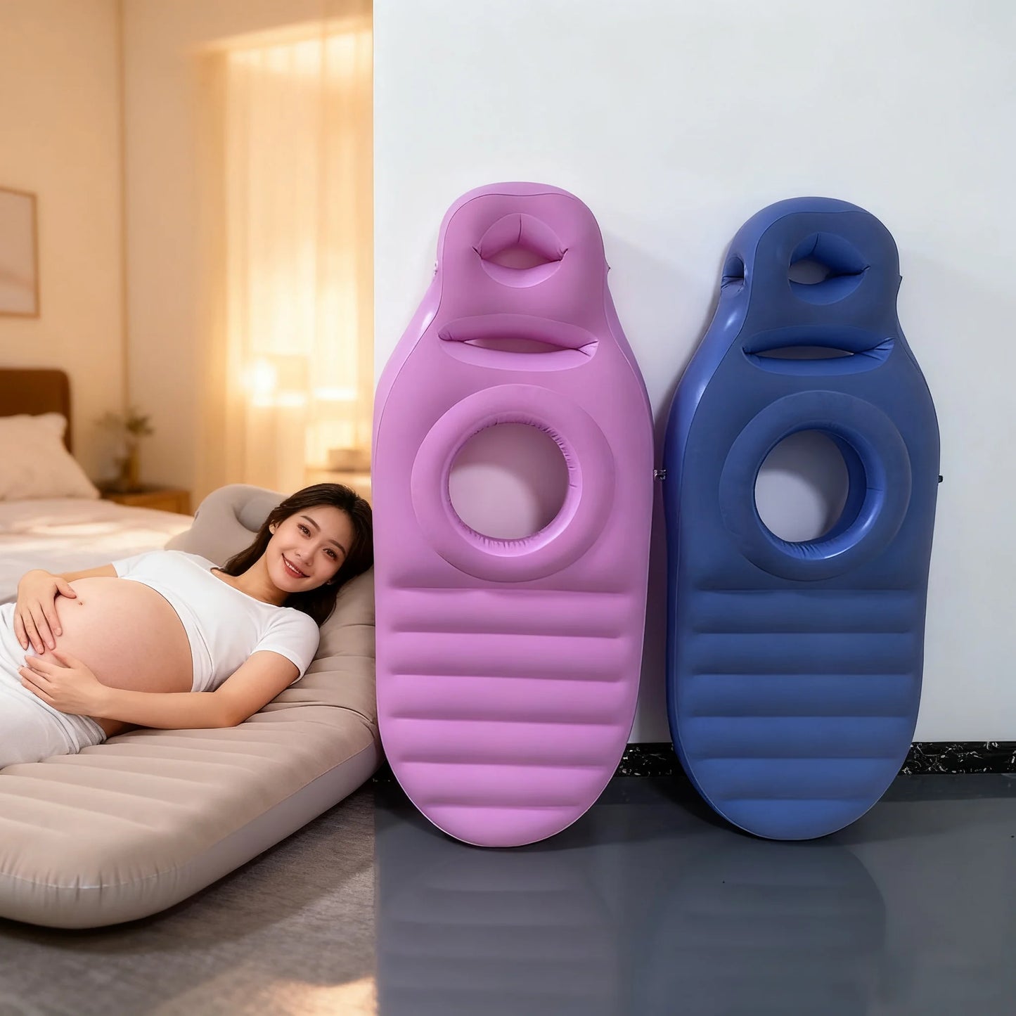 Inflatable Pregnancy Body Pillow Mat For Sleeping Comfort