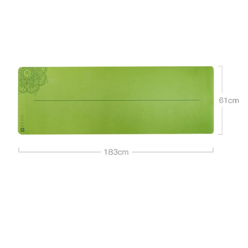 TPE Non-Slip Yoga Mat 6 mm – Lightweight Fitness Pad