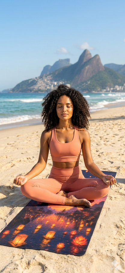 Eco Friendly Yoga Mat, Non Slip Fitness Mat, Pilates Workout Accessory - Best Yoga Mats for Home Workouts