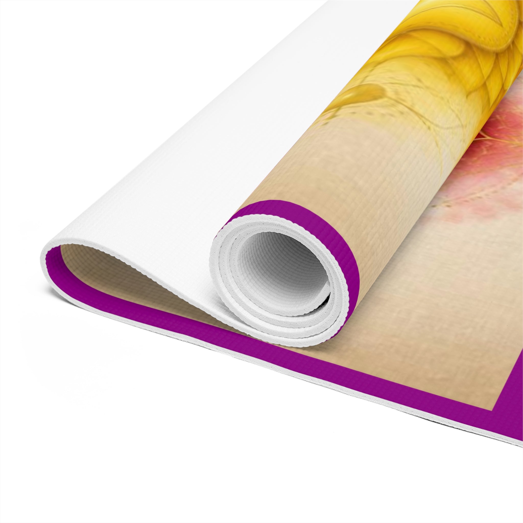 Chakra Alignment Foam Yoga Mat | Seven Chakra Symbols, Energy Healing Printify
