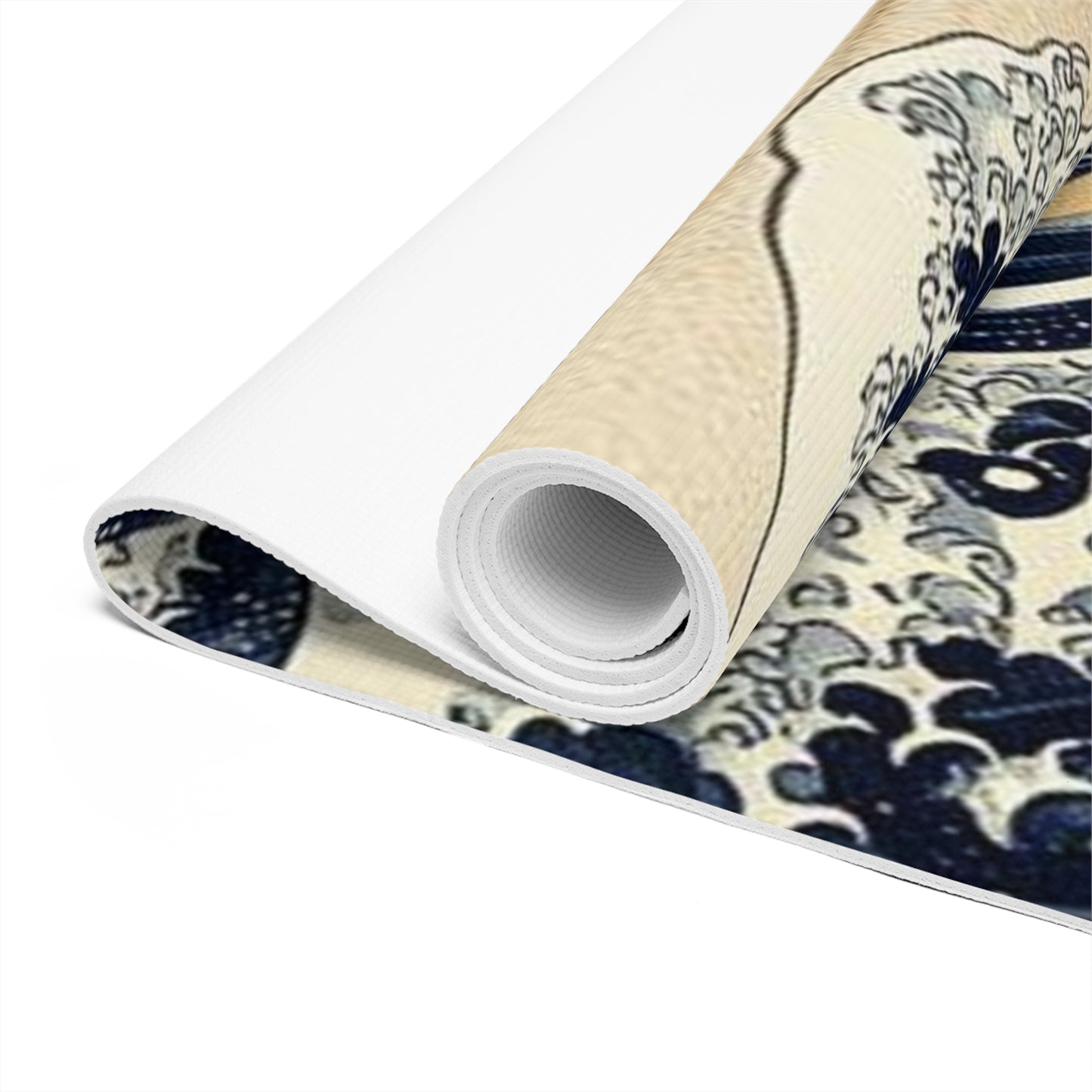 Koi Wave Sun Foam Yoga Mat | Japanese Cherry Blossom Zen Design - Best Yoga Mats for Home Workouts