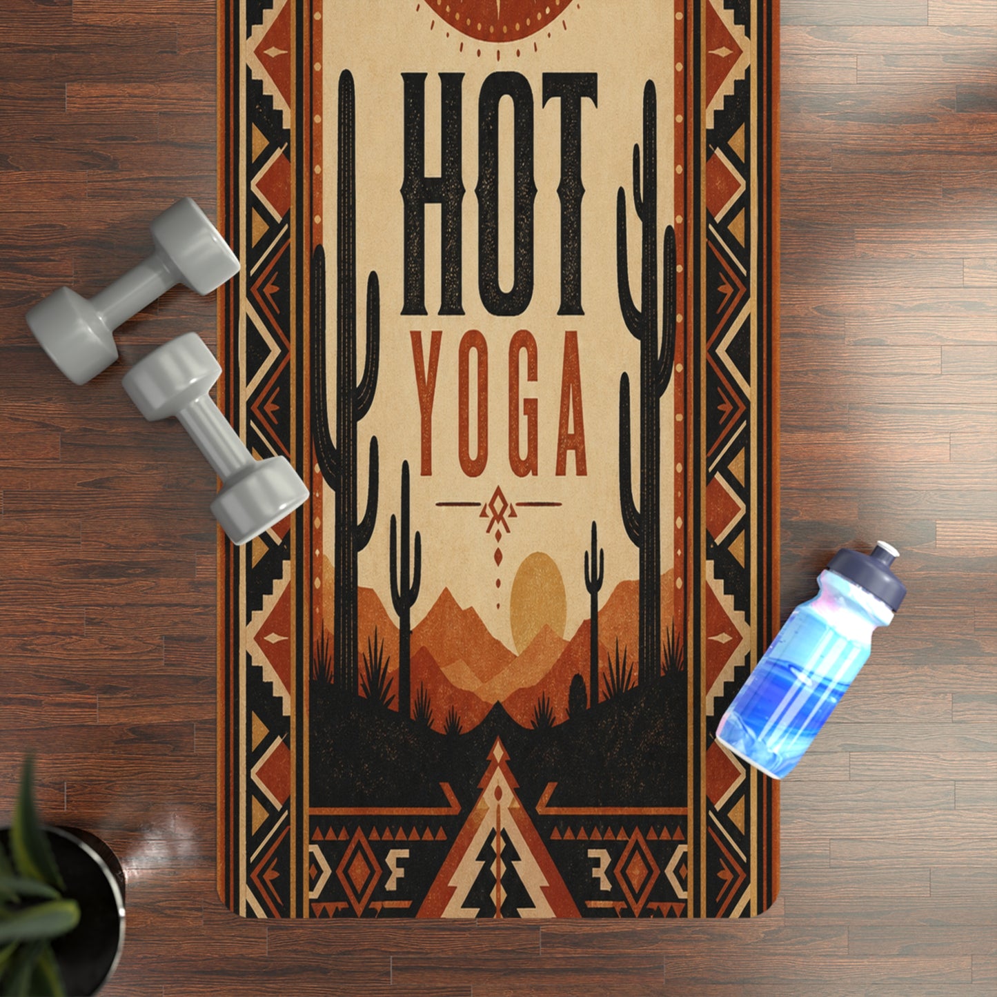 Aesthetic Non-Slip Foam Yoga Mat | Thick Extra-Long Travel Yoga Mat - Best Yoga Mats for Home Workouts
