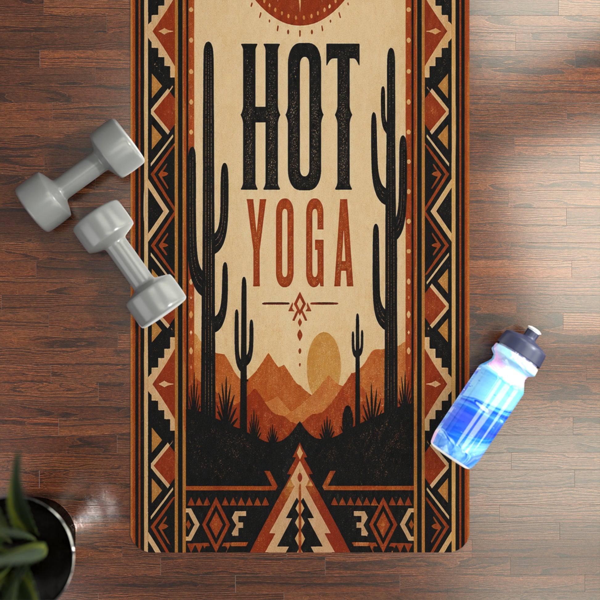 Aesthetic Non-Slip Foam Yoga Mat | Thick Extra-Long Travel Yoga Mat - Best Yoga Mats for Home Workouts