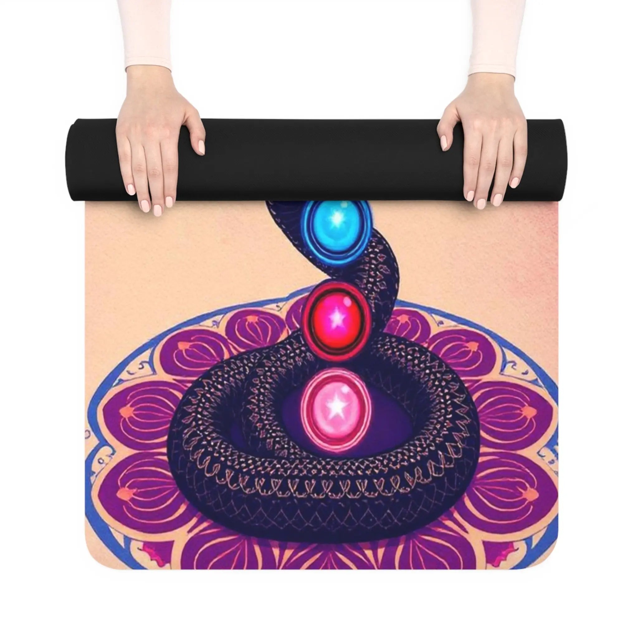 Cute Yoga Mat Aesthetic Yoga Mat Mandala Yoga Mat Celestial Yoga Mat Boho Yoga Mat Yoga Gift for Her Workout Motivation Printify
