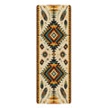 Southwestern Aztec Pattern Rubber Yoga Mat | Tribal Feather Design Printify