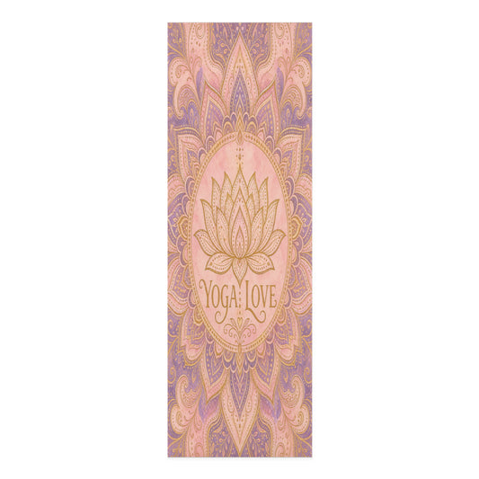Lotus Mandala Yoga Love Foam Yoga Mat | Pink Purple Meditation Mat - Best Yoga Mats for Home Workouts