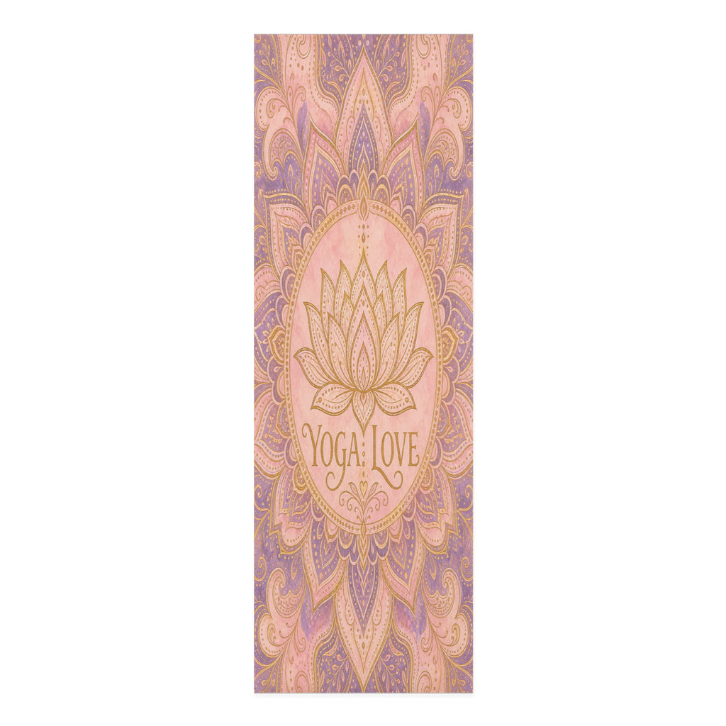 Lotus Mandala Yoga Love Foam Yoga Mat | Pink Purple Meditation Mat