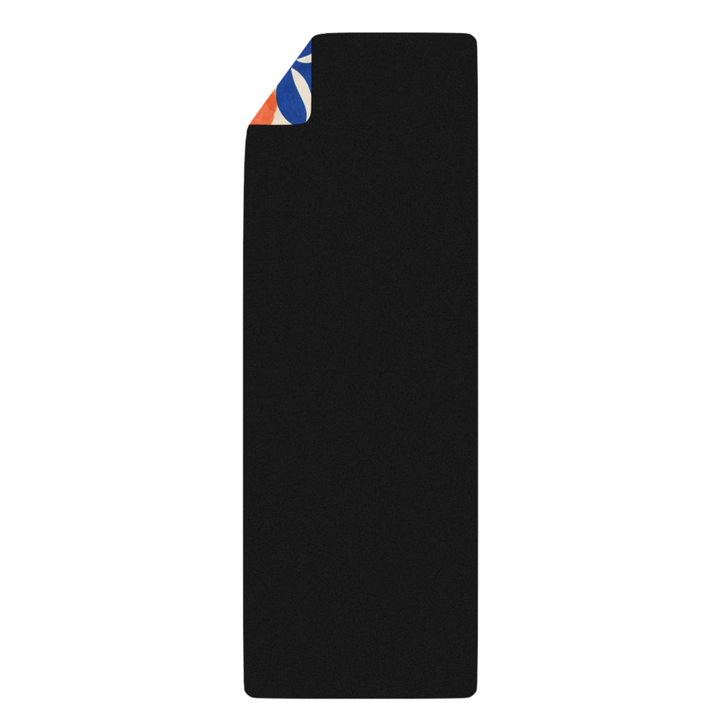 Abstract Yoga Silhouettes Rubber Yoga Mat | Colorful Flow Pattern Printify