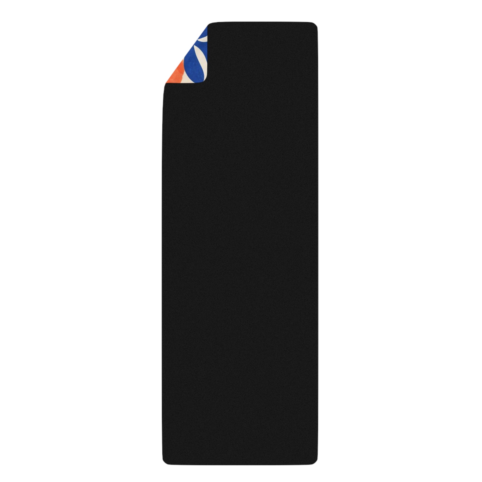 Abstract Yoga Silhouettes Rubber Yoga Mat | Colorful Flow Pattern Printify