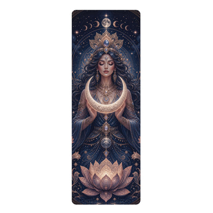 Goddess of the Moon Rubber Yoga Mat |Balance Training Yoga Mat, Non Slip Workout Mat, Fitness Accessory - Best Yoga Mats for Home Workouts
