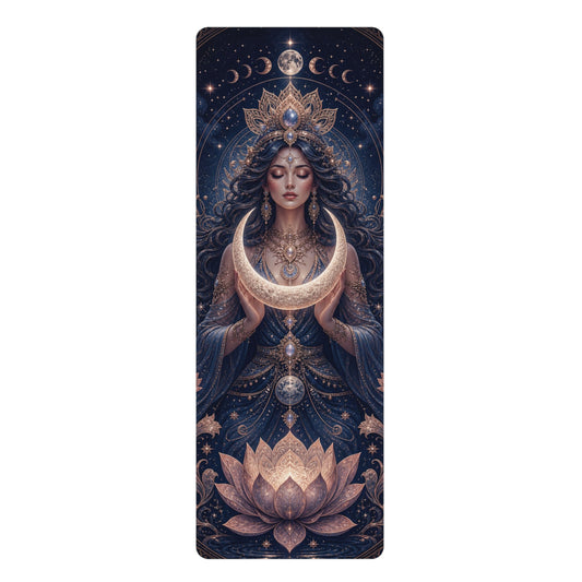Goddess of the Moon Rubber Yoga Mat |Balance Training Yoga Mat, Non Slip Workout Mat, Fitness Accessory - Best Yoga Mats for Home Workouts