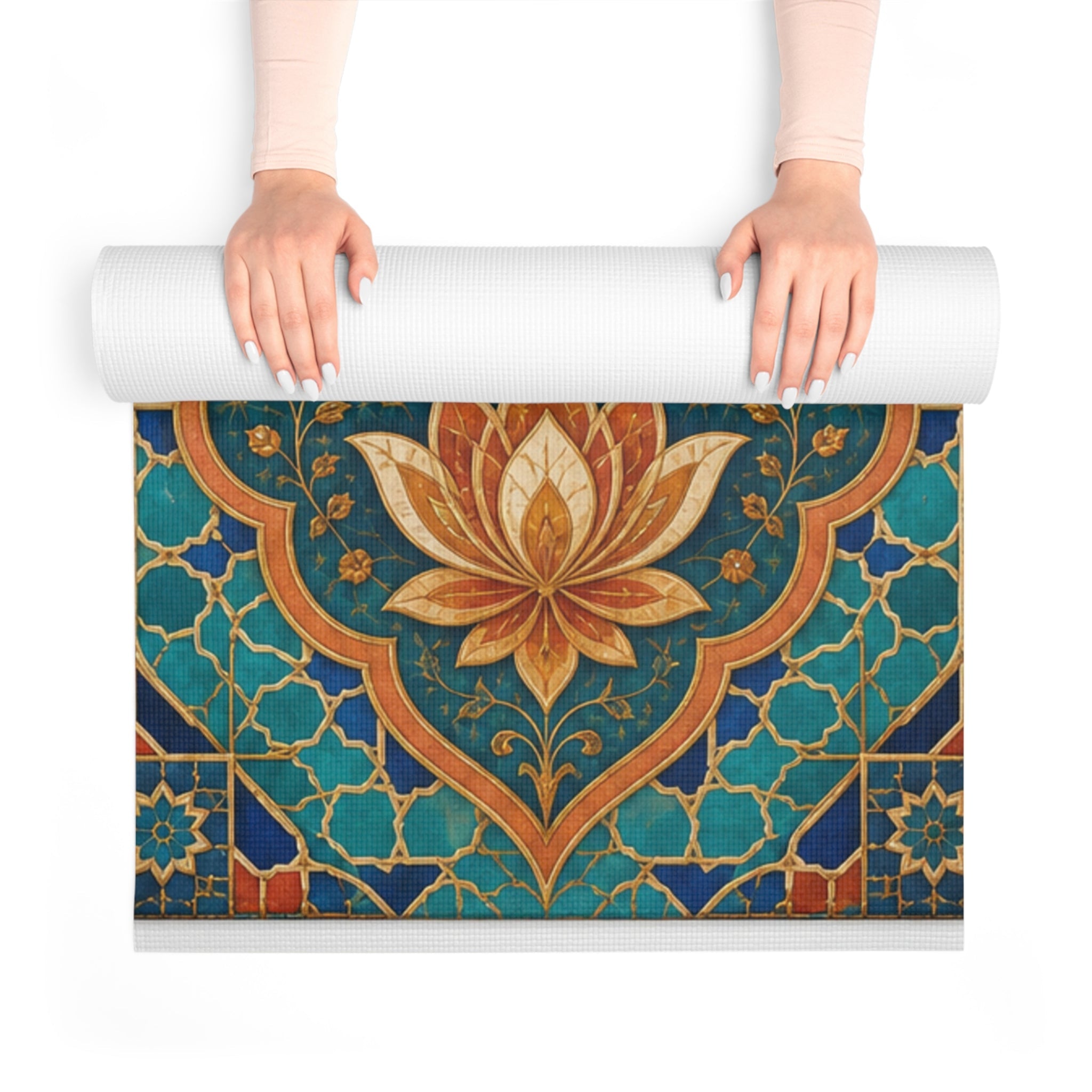 Aesthetic Yoga Mat, Workout Motivation Mat, Wellness Gift for Him or Her Printify