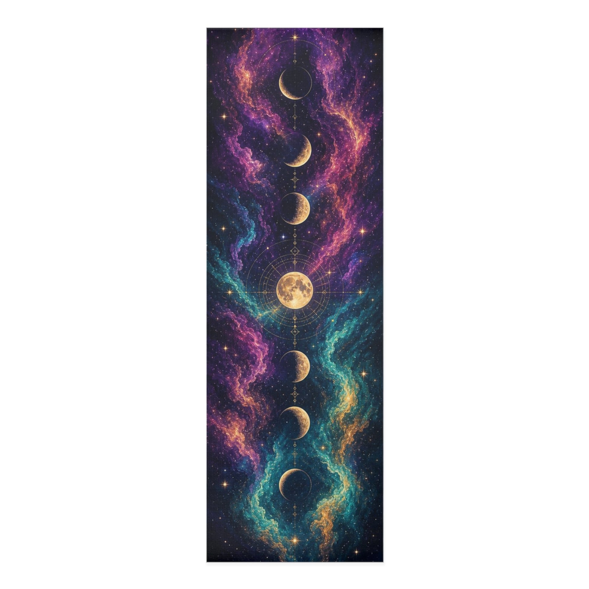 Premium Artistic Yoga Mat for Yoga, Pilates, Meditation & Home Fitness - Best Yoga Mats for Home Workouts