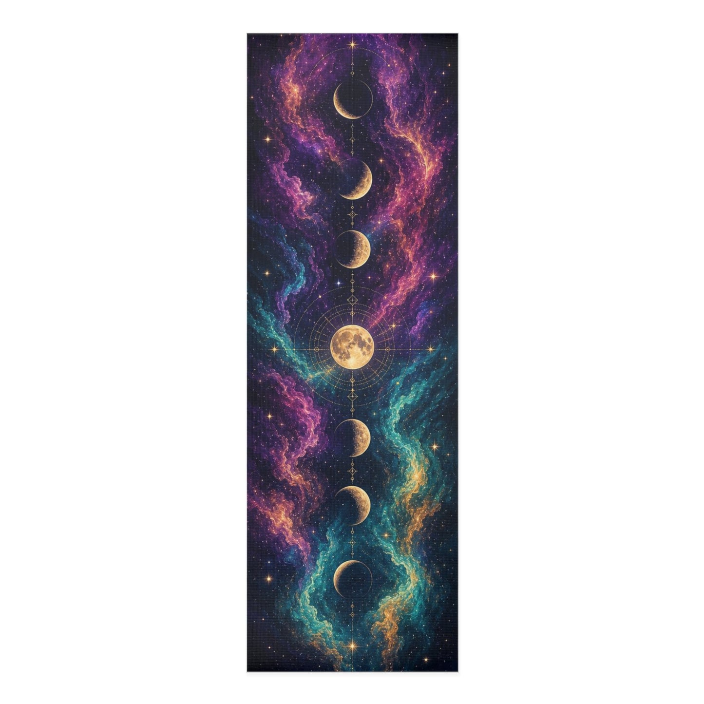 Premium Artistic Yoga Mat for Yoga, Pilates, Meditation & Home Fitness - Best Yoga Mats for Home Workouts