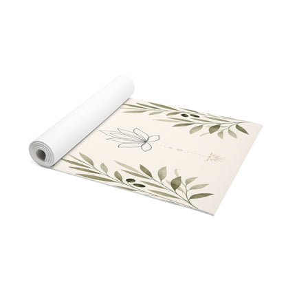 Yoga Love foam mat | meditation lotus greenery alignment - Best Yoga Mats for Home Workouts