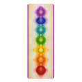 Chakra Alignment Rubber Yoga Mat | Rainbow Energy Centers, Meditation Printify