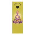Floral Meditating Figure Yoga Love Foam Yoga Mat | Pink Chakra Design Printify