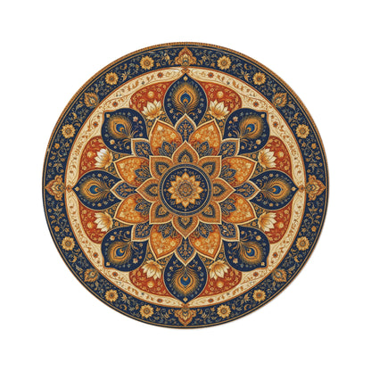 Bohemian Mandala Round Rug | Floral Medallion Area Rug Printify