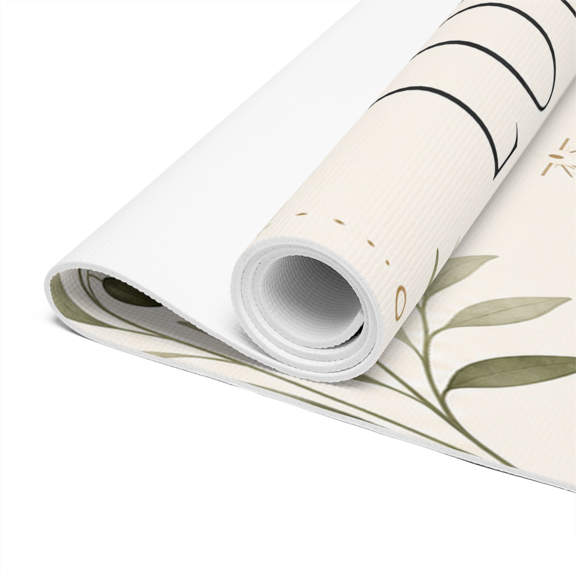 Yoga Love foam mat | meditation lotus greenery alignment - Best Yoga Mats for Home Workouts