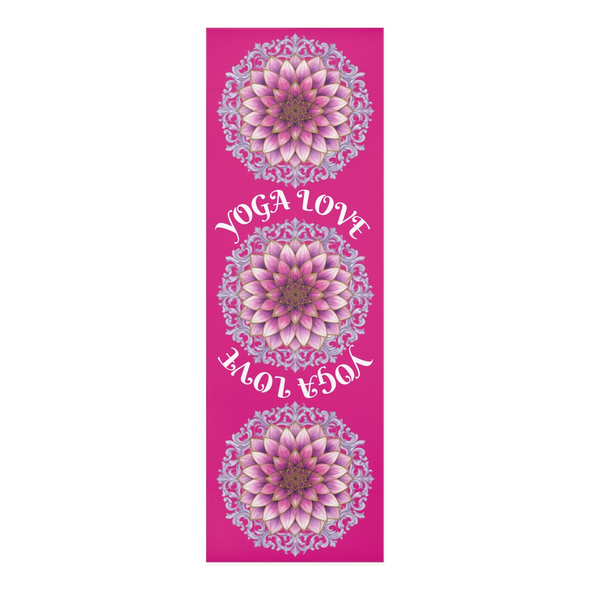 Nature-inspired yoga mat from Printify featuring a non-slip surface, ideal for mindfulness and home exercise routines.