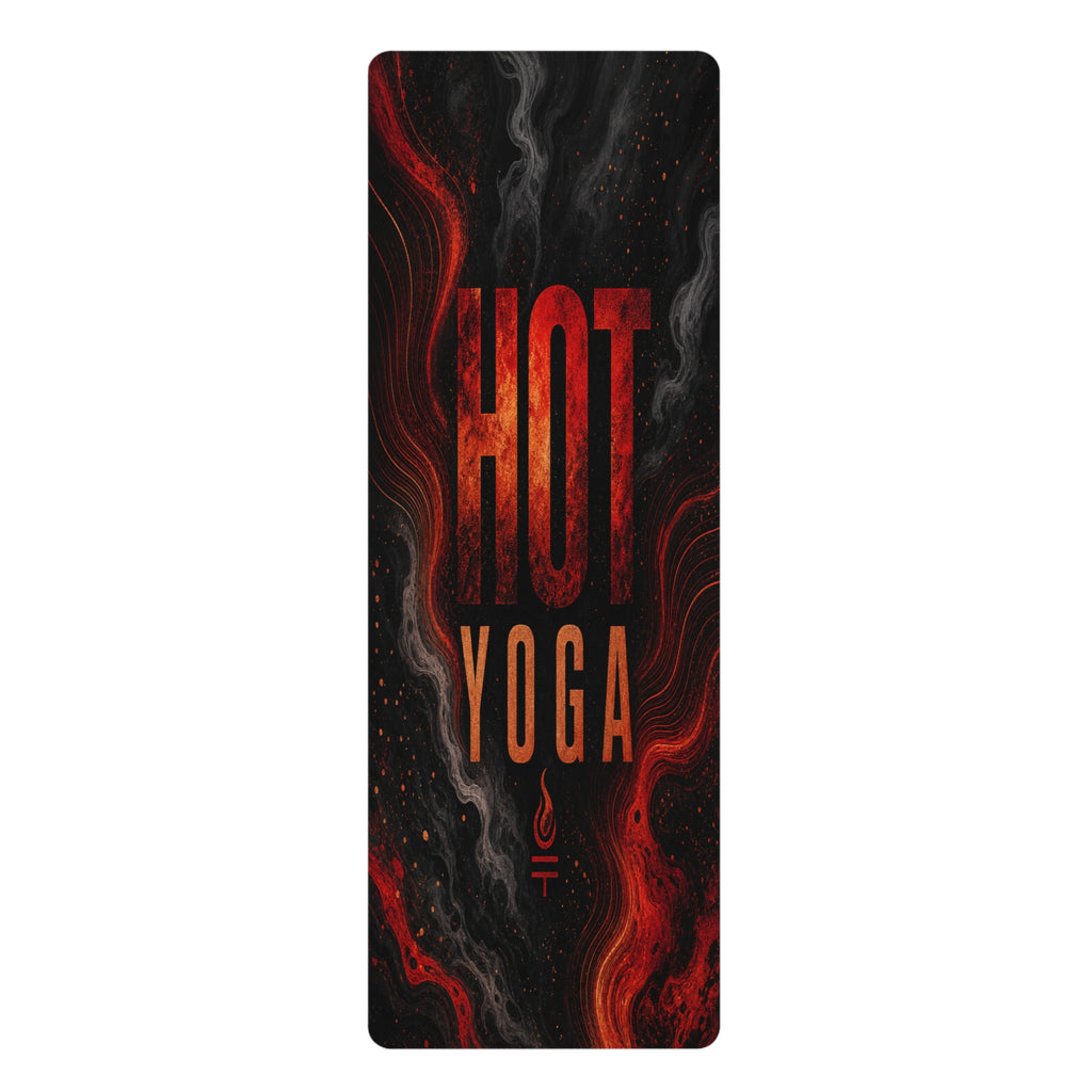 Fiery Swirl Foam Yoga Mat, Thick Non-Slip Exercise Mat for Stretching & Low Impact Workouts