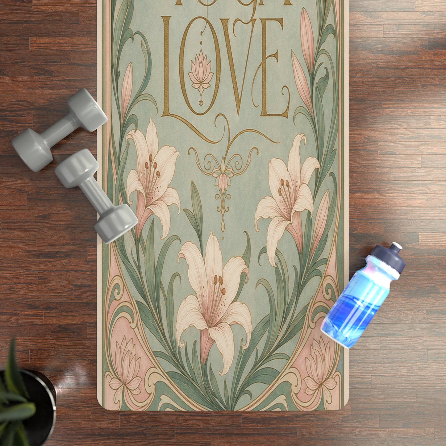 Vintage Botanical Foam Yoga Mat | Eco-Friendly Yoga Mat, Pilates Meditation - Best Yoga Mats for Home Workouts