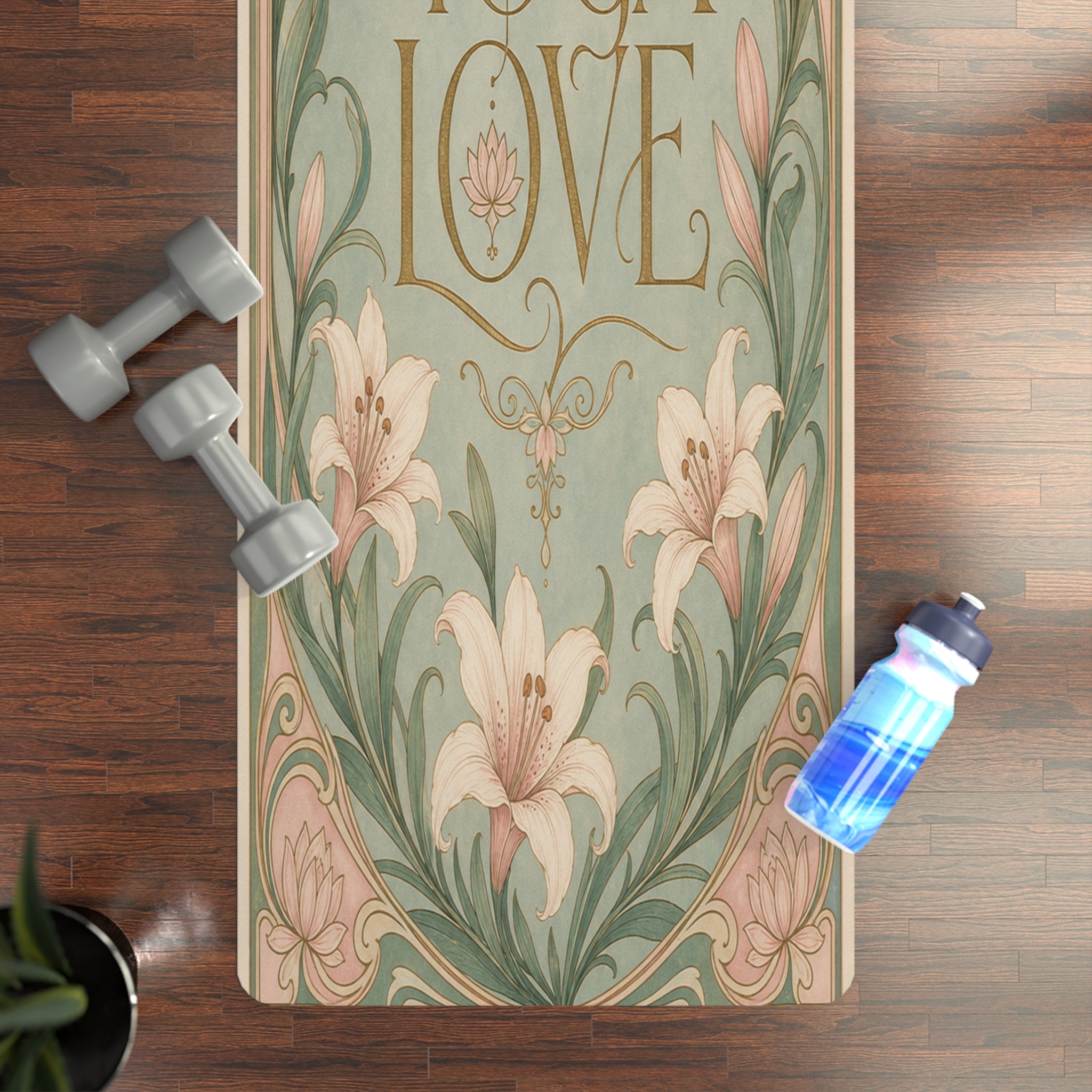 Vintage Botanical Foam Yoga Mat | Eco-Friendly Yoga Mat, Pilates Meditation