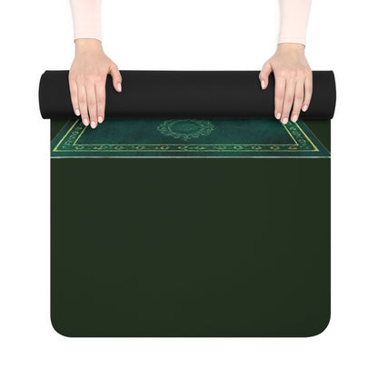 Amazing Yoga Mat, Workout Accessory, Home Gym Equipment, Fitness Gift Yoga Mat | Meditation Pose, Sun ray Mandala - Best Yoga Mats for Home Workouts
