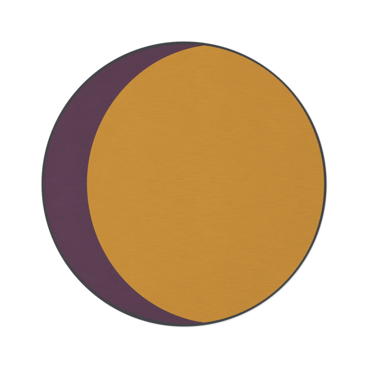 Abstract Crescent Moon Round Rug | Modern Minimalist Floor Mat Printify