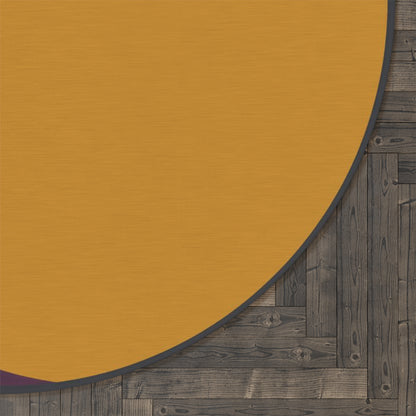Abstract Crescent Moon Round Rug | Modern Minimalist Floor Mat Printify