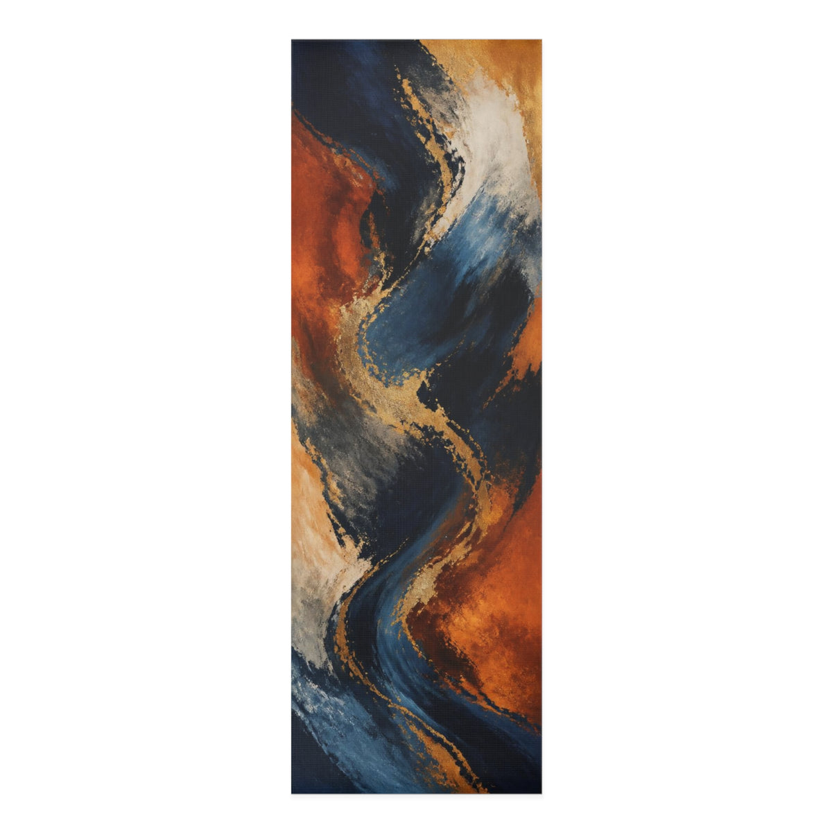 Personalized Non-Slip Yoga Mat | Custom Colorful Wave Design, Pilates, Home Gym Printify