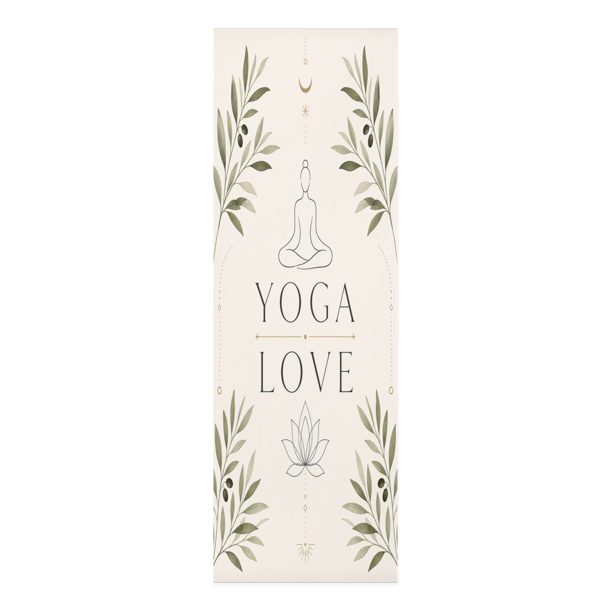 Yoga Love foam mat | meditation lotus greenery alignment - Best Yoga Mats for Home Workouts