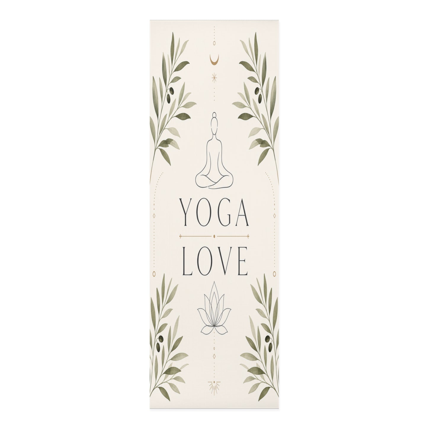 Yoga Love foam mat | meditation lotus greenery alignment - Best Yoga Mats for Home Workouts