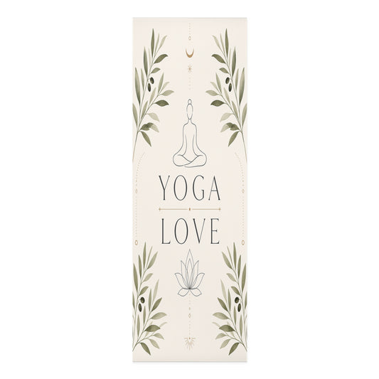 Yoga Love foam mat | meditation lotus greenery alignment - Best Yoga Mats for Home Workouts
