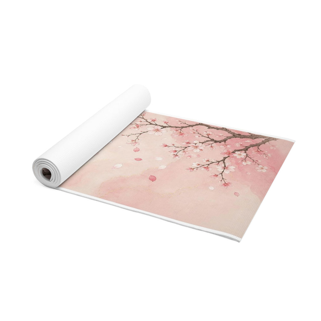 Cherry Blossom Moon Foam Yoga Mat | Sakura Floral Yoga Mat Printify