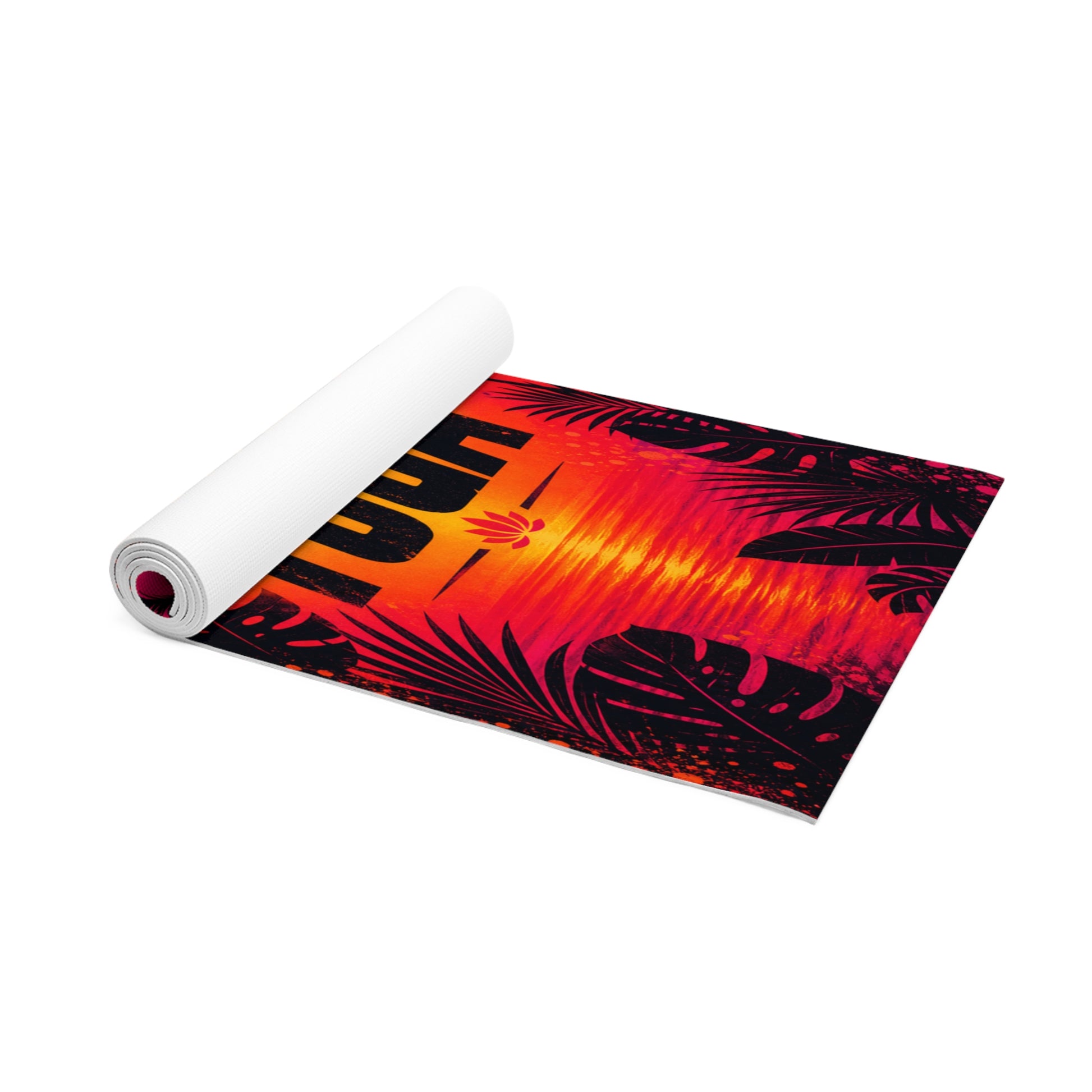 Best Non-Slip Yoga Mat for Home Workouts & Daily Practice | Tropical sunset hot yoga mat - Best Yoga Mats for Home Workouts