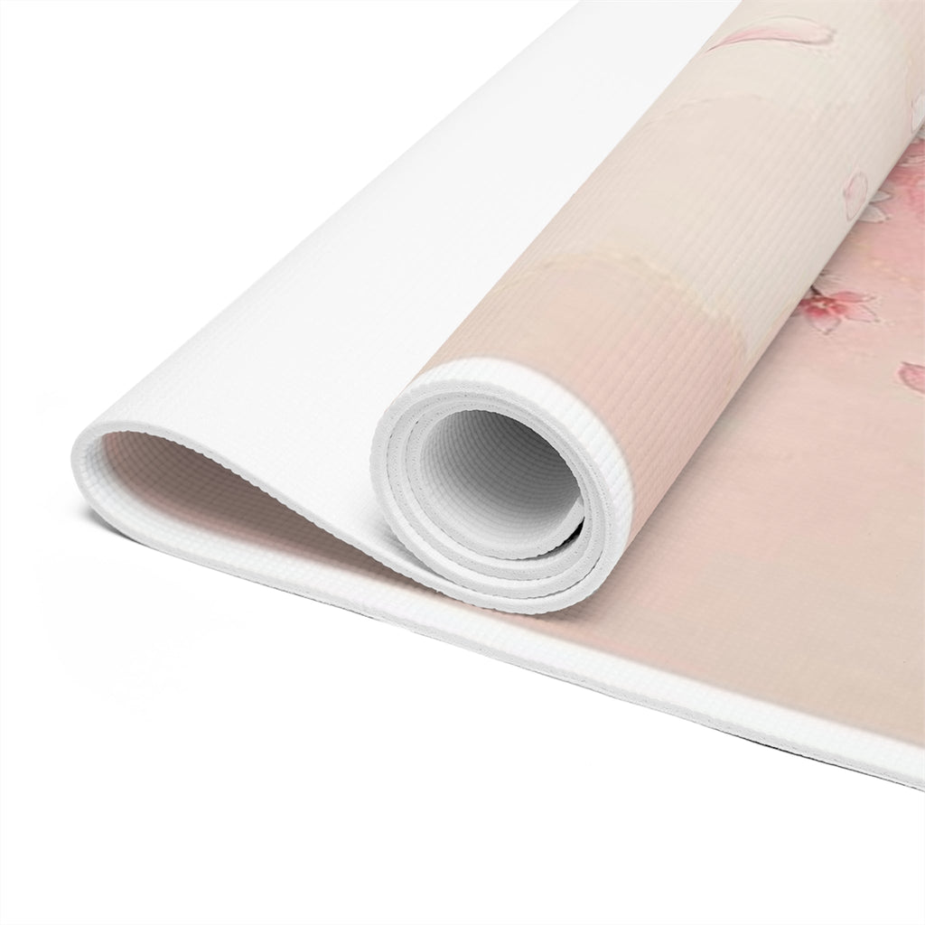 Cherry Blossom Moon Foam Yoga Mat | Sakura Floral Yoga Mat Printify