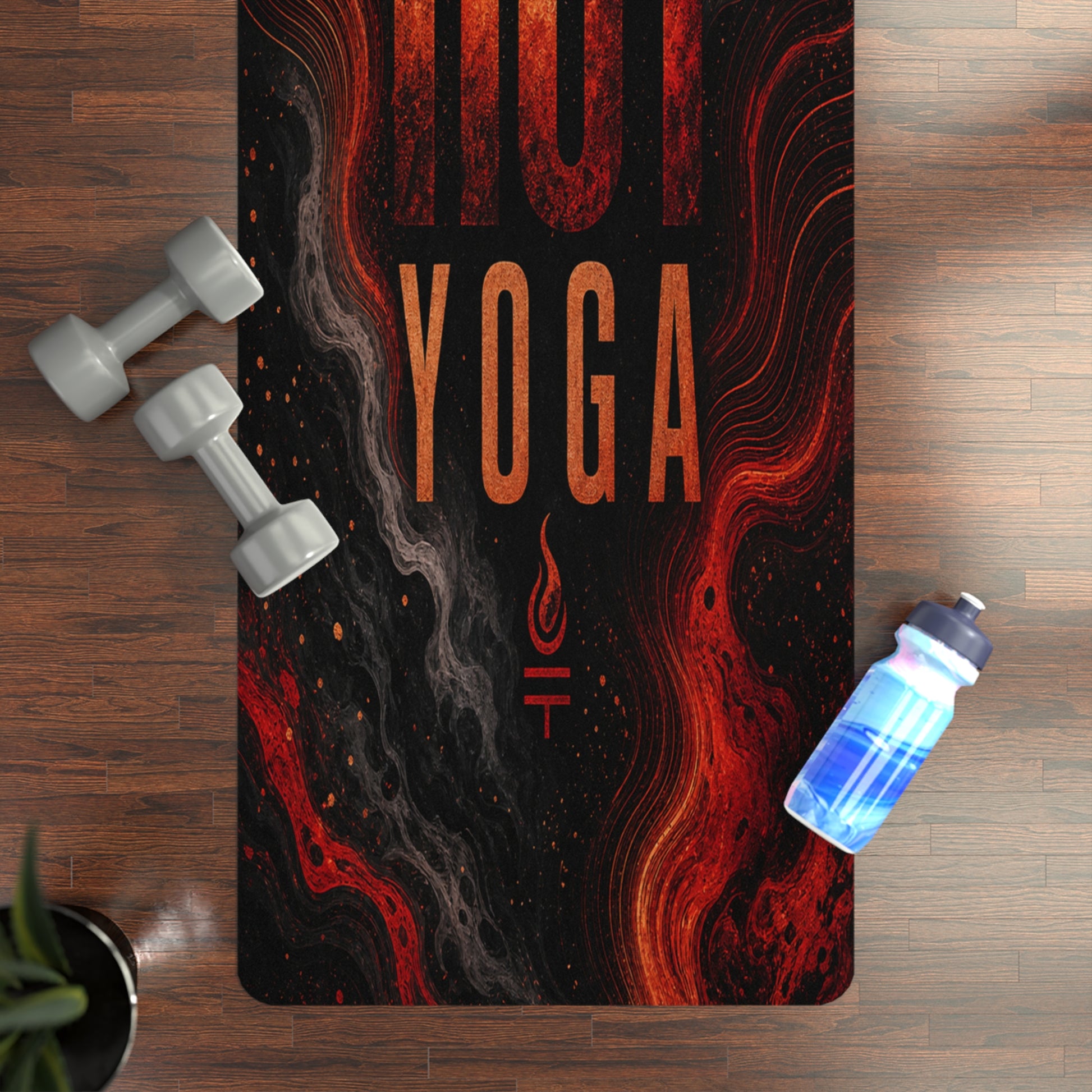 Fiery Swirl Foam Yoga Mat, Thick Non-Slip Exercise Mat for Stretching & Low Impact Workouts - Best Yoga Mats for Home Workouts