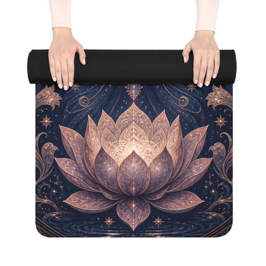 Goddess of the Moon Rubber Yoga Mat |Balance Training Yoga Mat, Non Slip Workout Mat, Fitness Accessory Printify