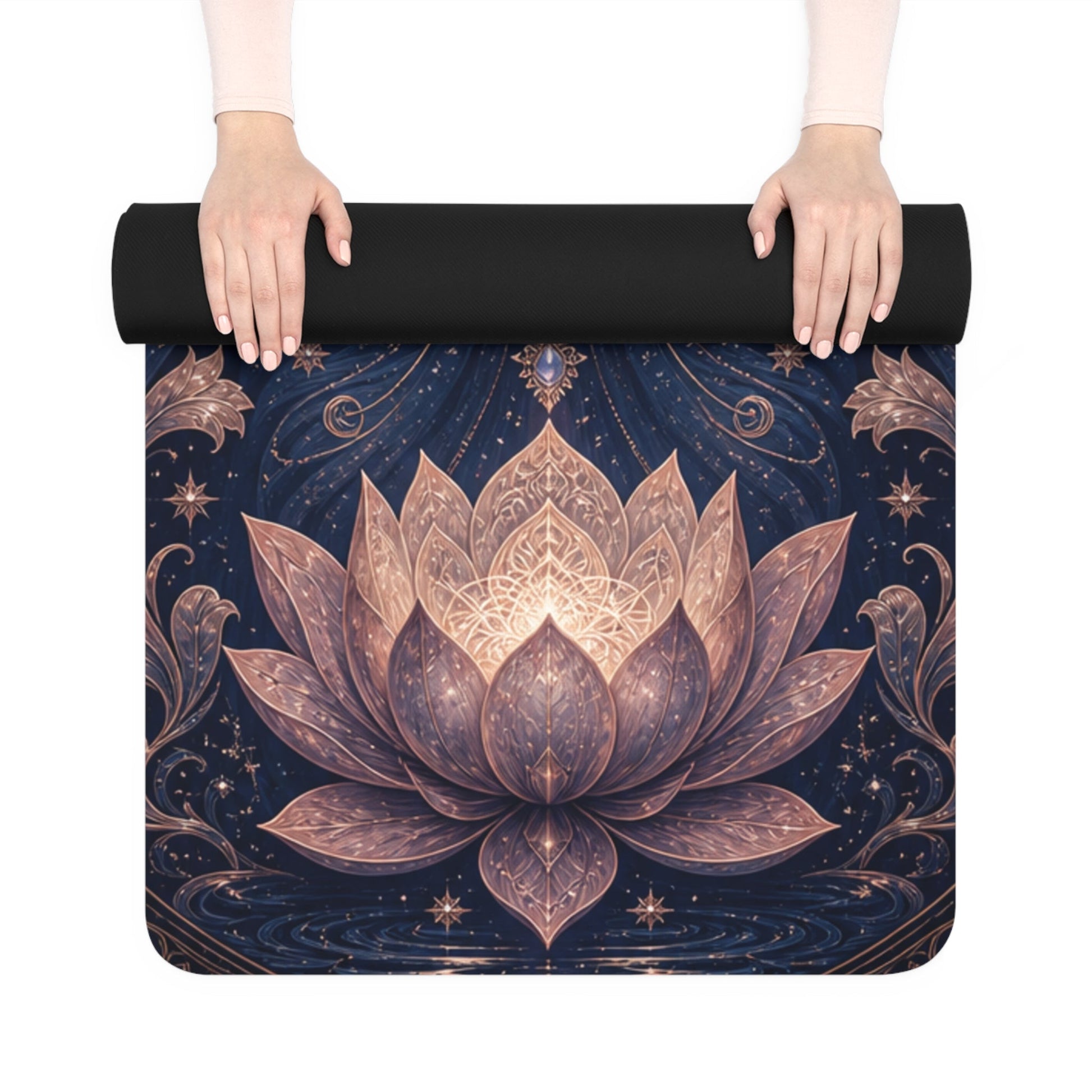 Goddess of the Moon Rubber Yoga Mat |Balance Training Yoga Mat, Non Slip Workout Mat, Fitness Accessory - Best Yoga Mats for Home Workouts