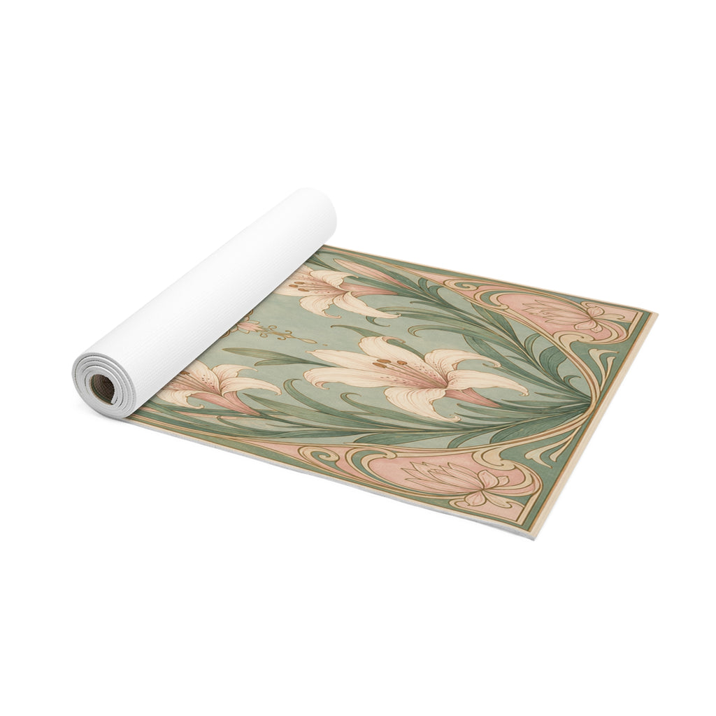 Vintage Botanical Foam Yoga Mat | Eco-Friendly Yoga Mat, Pilates Meditation
