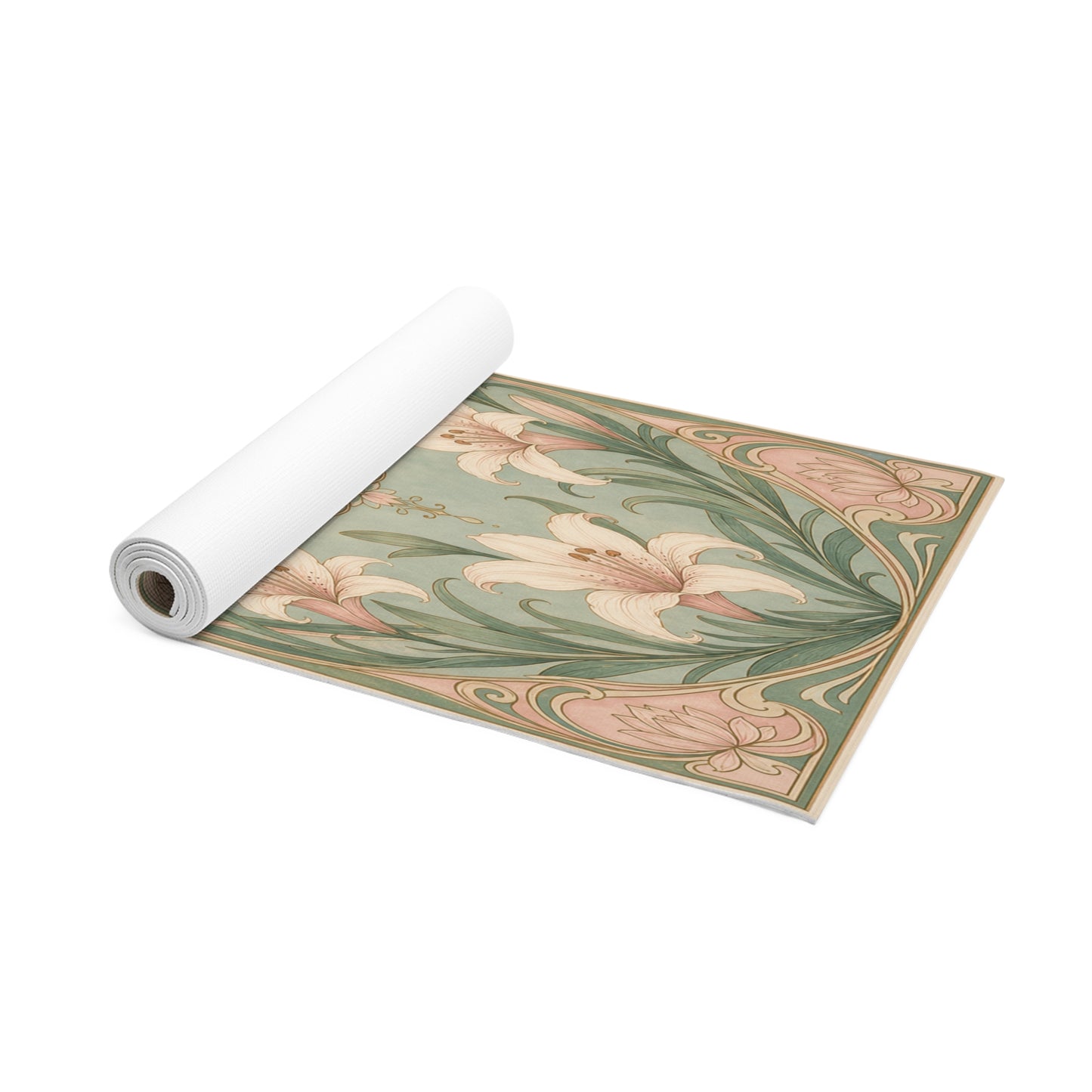 Vintage Botanical Foam Yoga Mat | Eco-Friendly Yoga Mat, Pilates Meditation - Best Yoga Mats for Home Workouts