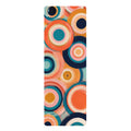 Colorful Retro Circles Rubber Yoga Mat | Abstract Geometric Fitness Mat Printify