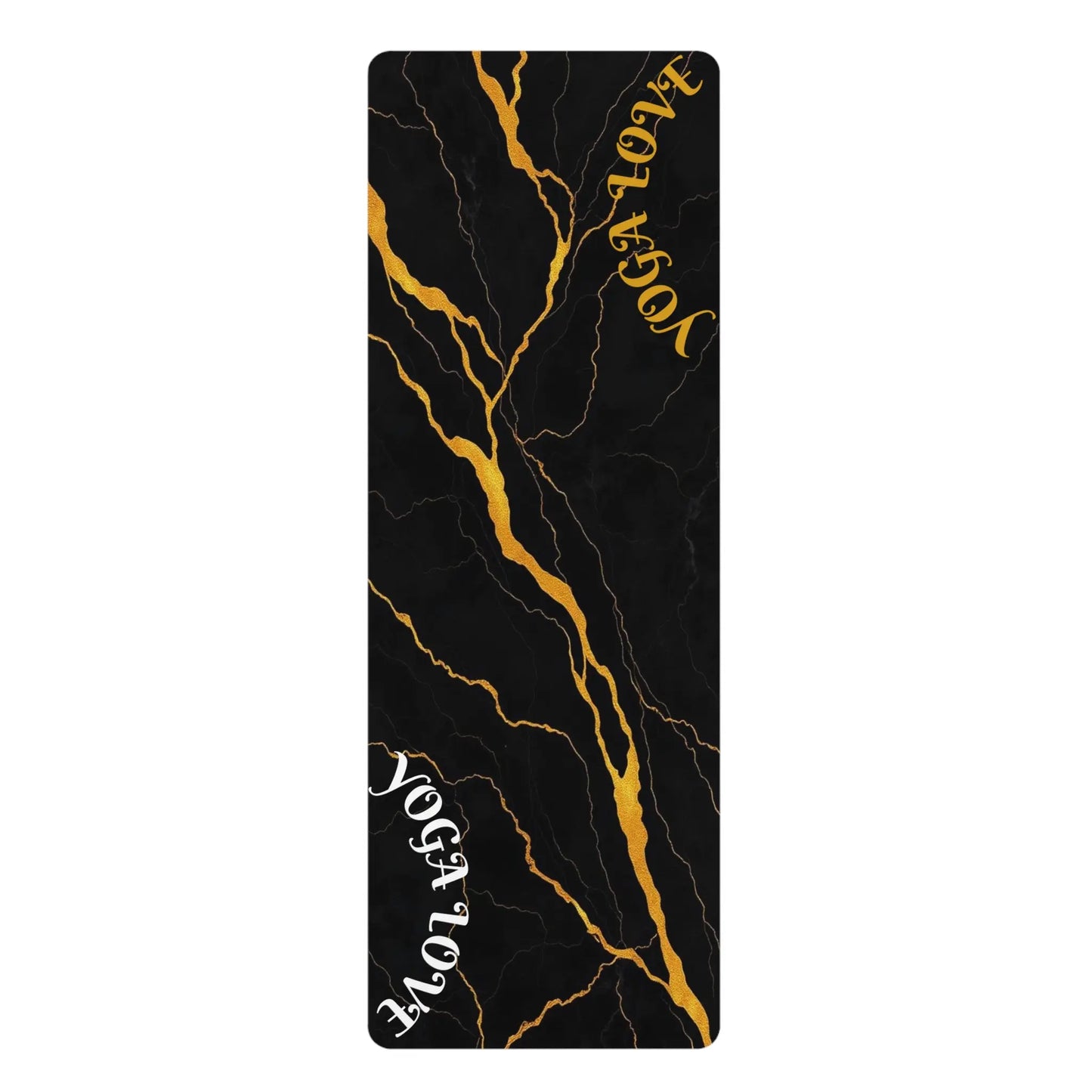 Non-slip thick yoga mat by Printify, ideal for Pilates, exercise, and home workouts with a comfortable, textured surface.