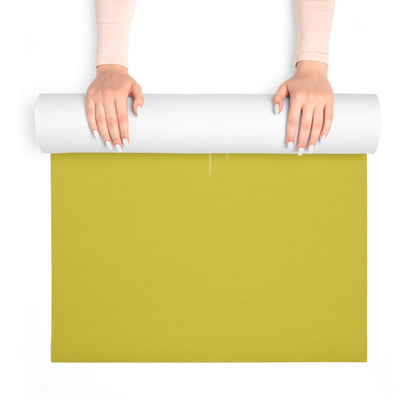 Floral Meditating Figure Yoga Love Foam Yoga Mat | Pink Chakra Design - Best Yoga Mats for Home Workouts