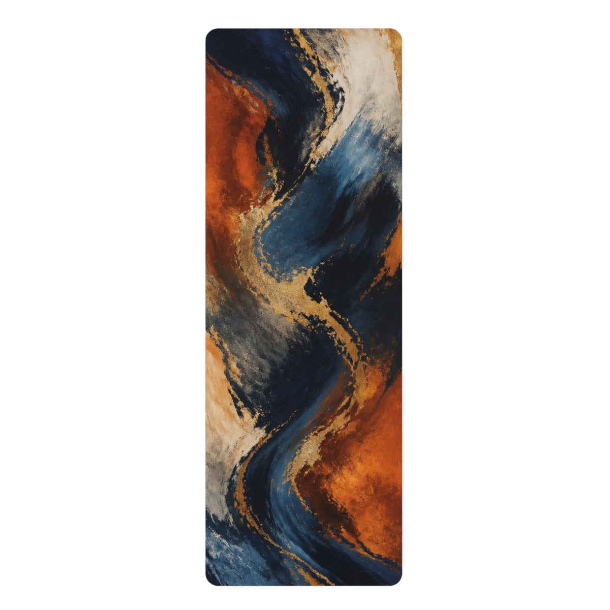 Personalized Non-Slip Yoga Mat | Custom Colorful Wave Design, Pilates, Home Gym Printify