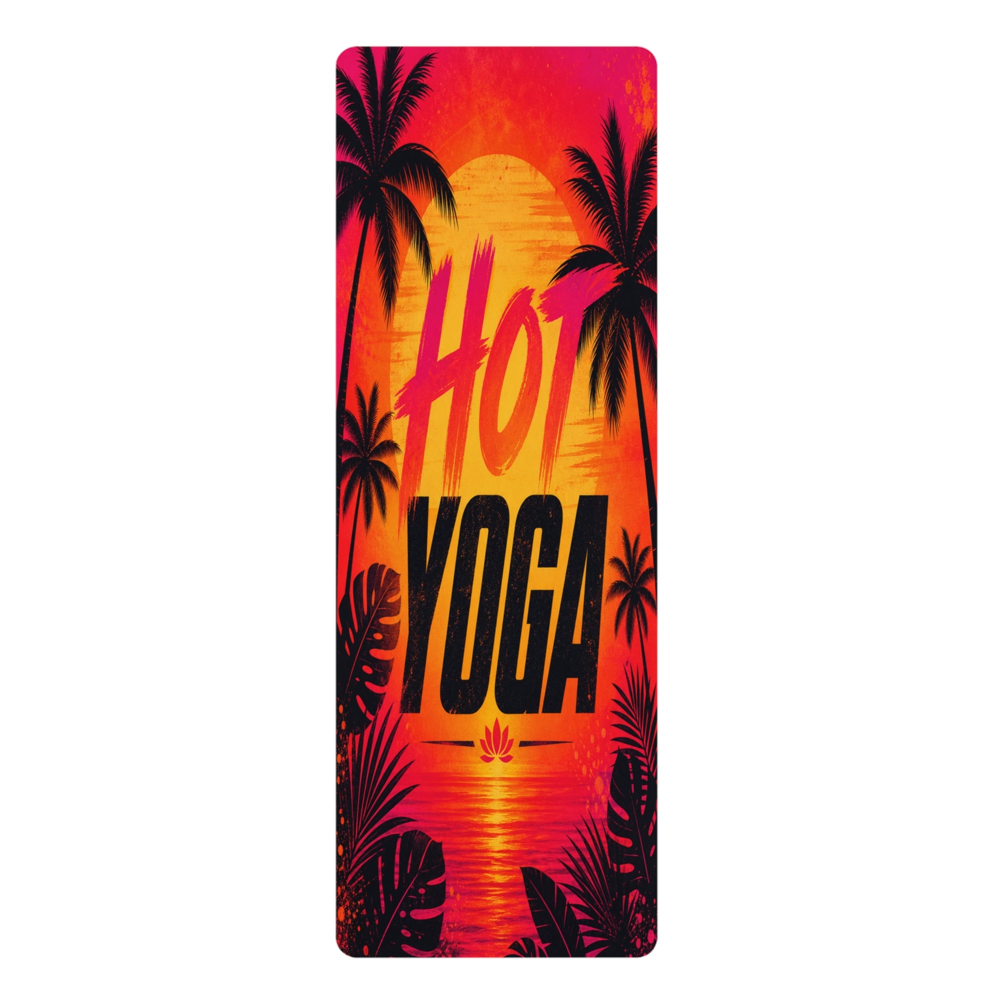 Best Non-Slip Yoga Mat for Home Workouts & Daily Practice | Tropical sunset hot yoga mat | Tropical Sunset Hot Yoga Mat - Best Yoga Mats for Home Workouts