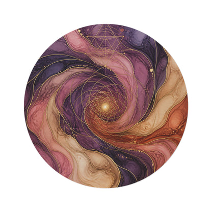 Washable Fantasy Rug Square | Enchanted Forest Rug | Fairy Circle Bedroom Decor | Machine Washable Non-Slip Floor Mat Printify