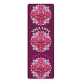 Pink Lotus Yoga Love Rubber Yoga Mat | Floral Meditation Mat Printify
